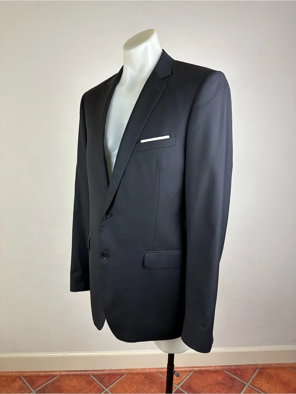 Men's Black Sport Coat Blazer - Classic Tailored Style